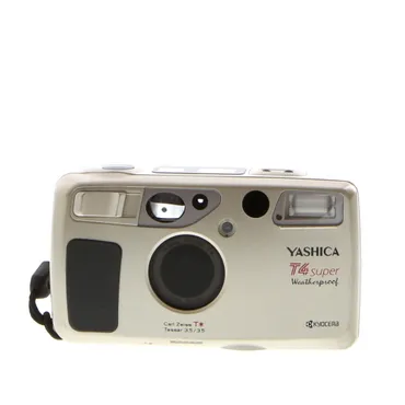 Yashica T4 Super Weatherproof 35mm Camera, Silver 