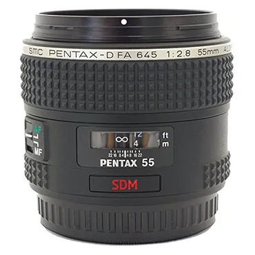 Pentax 55mm f/2.8 smc PENTAX-D FA 645 AL (IF) SDM AW Autofocus Lens for Pentax 645D, Black {67}